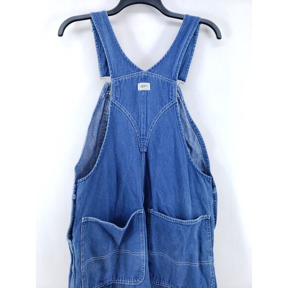 Liberty Mens Denim Bib Overalls 34x30 Cotton Medium Wash - Picture 4 of 9